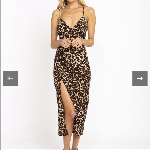 RESA Dresses & Skirts - RESA Leopard Harper Slip Dress